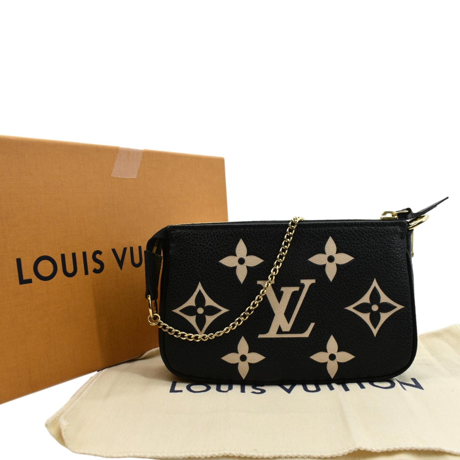 Louis Vuitton Mini Pochette Bicolor Monogram Pouch