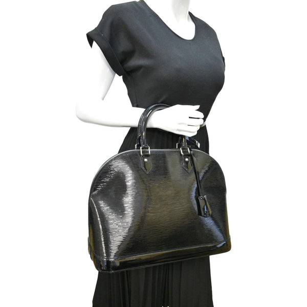 Louis Vuitton Alma GM Electric Epi Leather Satchel Bag - Full View