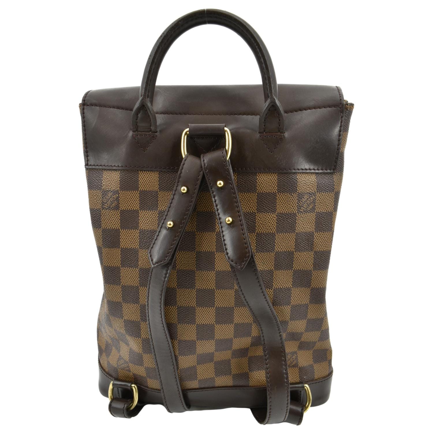 andy backpack louis vuitton LOUIS VUITTON Soho Damier Ebene Backpack Bag Brown