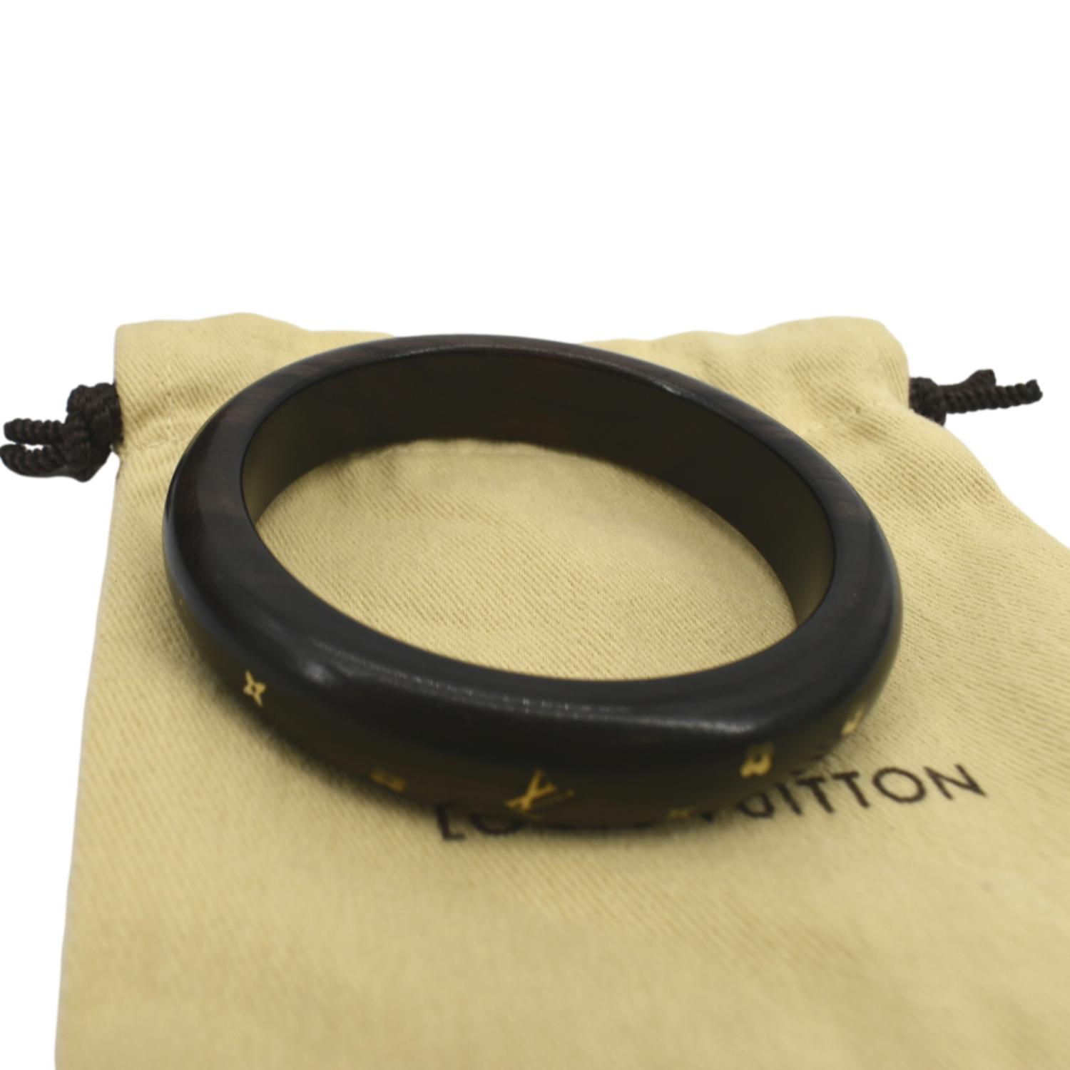 Louis Vuitton Keep It Monogram Double Wrap Bracelet - Black, Brass