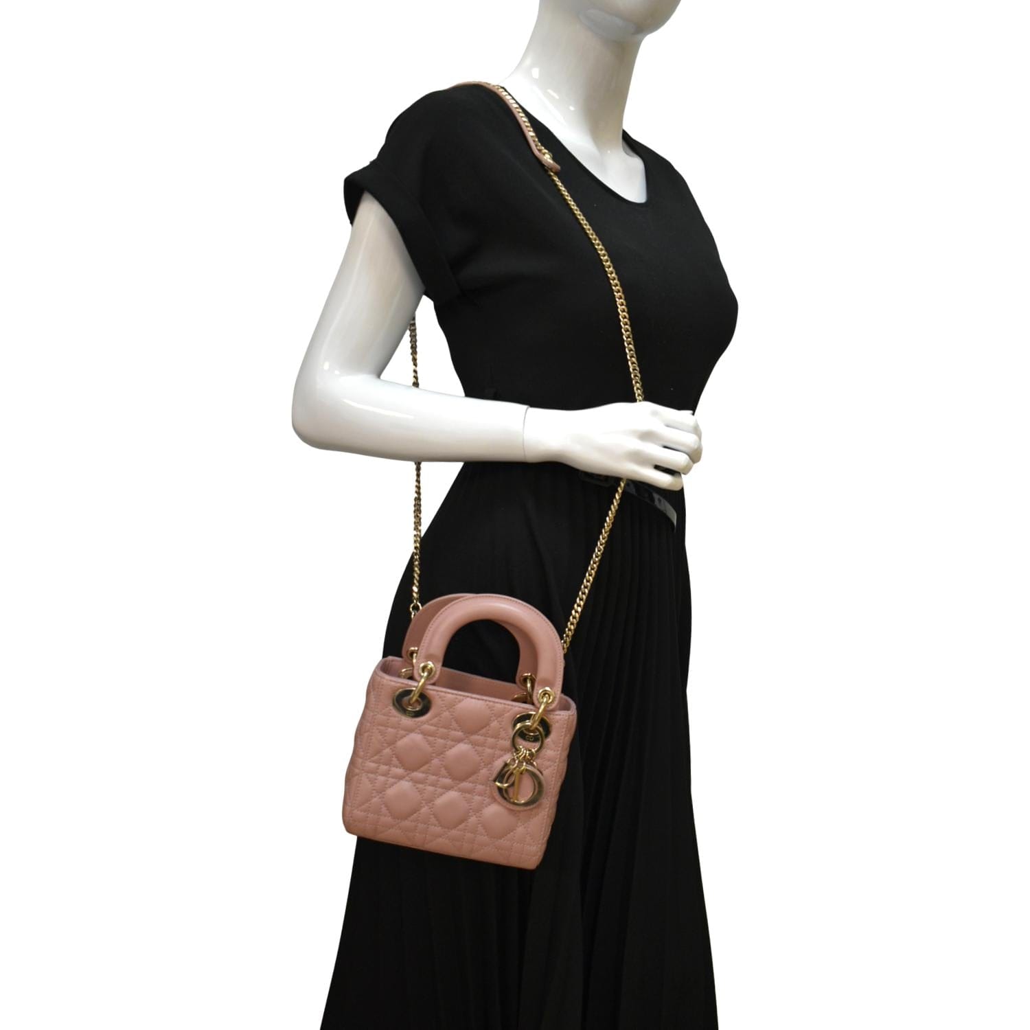 Christian Dior Miss Dior Mini Crossbody Bag / Sling Bag in Lambskin,  Hardware