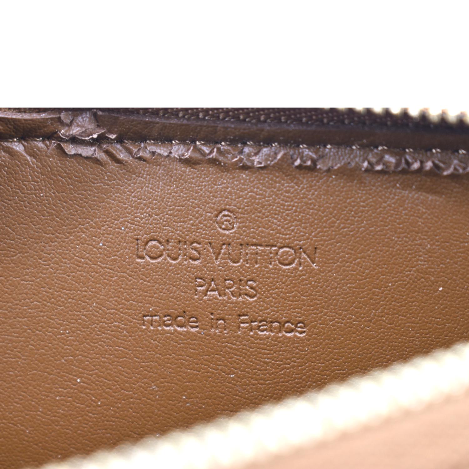 Authentic Louis Vuitton Vernis Lexington Hand Bag Pouch Yellow M91010 LV  J9268