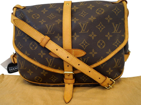 LOUIS VUITTON Monogram Canvas Saumur 30