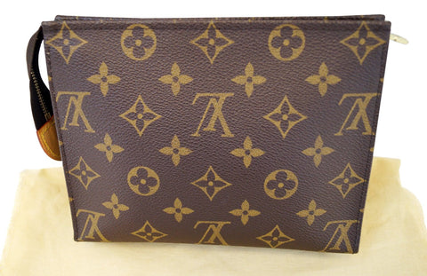 LOUIS VUITTON Monogram Poche Toilette 19 Cosmetics Pouch
