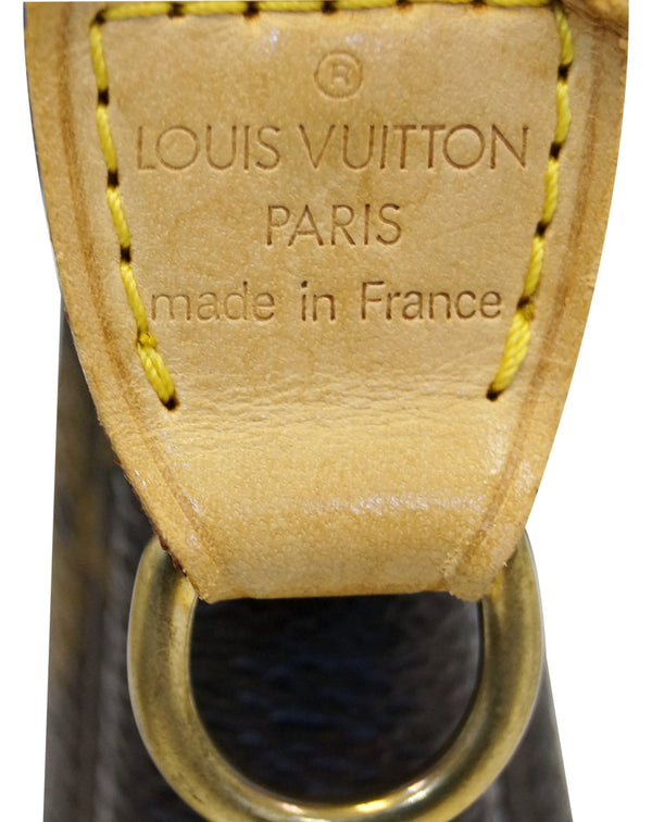 LOUIS VUITTON Brown Monogram Canvas Pochette Accessoires Pouch