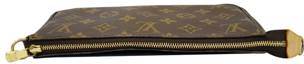LOUIS VUITTON Brown Monogram Canvas Pochette Accessoires Pouch