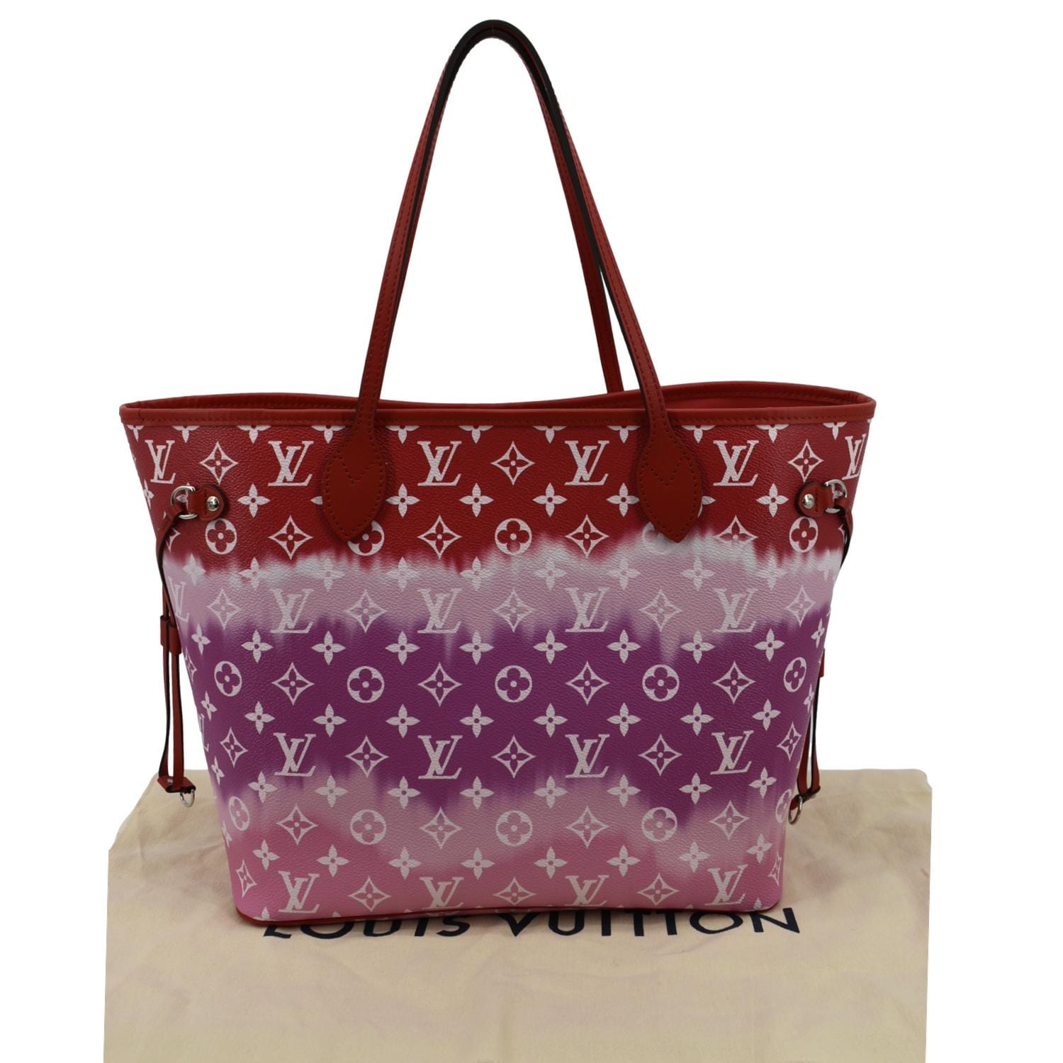 red and pink louis vuitton bag