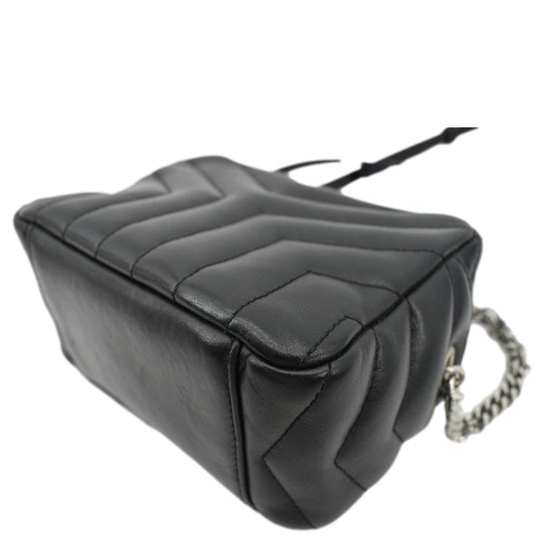 Yves Saint Laurent Y Mini Quilted Leather Camera Bag - Right Side