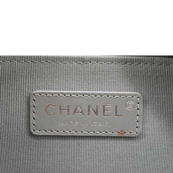 CHANEL Like a Wallet Quilted Lambskin Leather Shoulder Bag Gunmetal Metallic