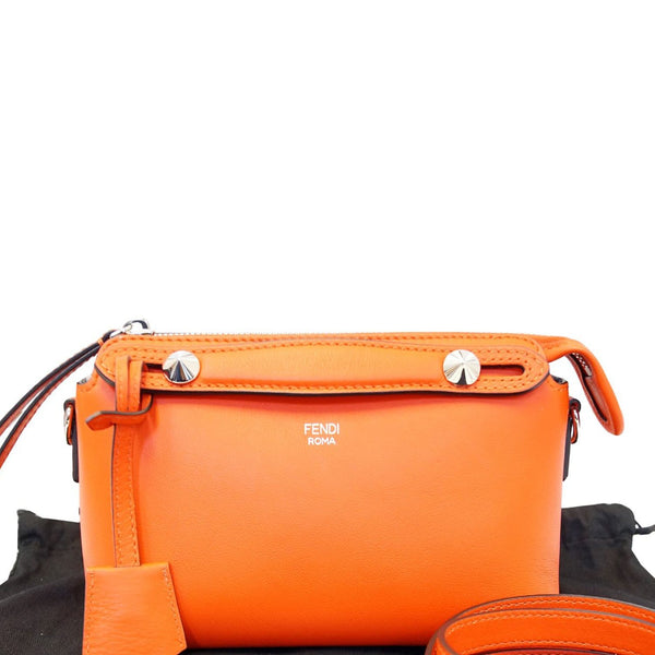 FENDI Orange Leather By the Way Mini Shoulder Crossbody Bag - FINAL CALL
