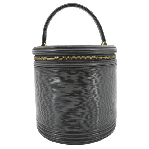 LOUIS VUITTON Cannes Epi Leather Vanity Bag Black