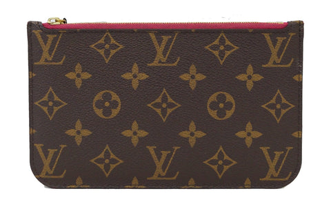 LOUIS VUITTON Monogram Neverfull PM Pochette Wristlet Clutch