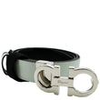 SALVATORE FERRAGAMO Gancini Buckle Reversible Belt Black/Mint Size 44