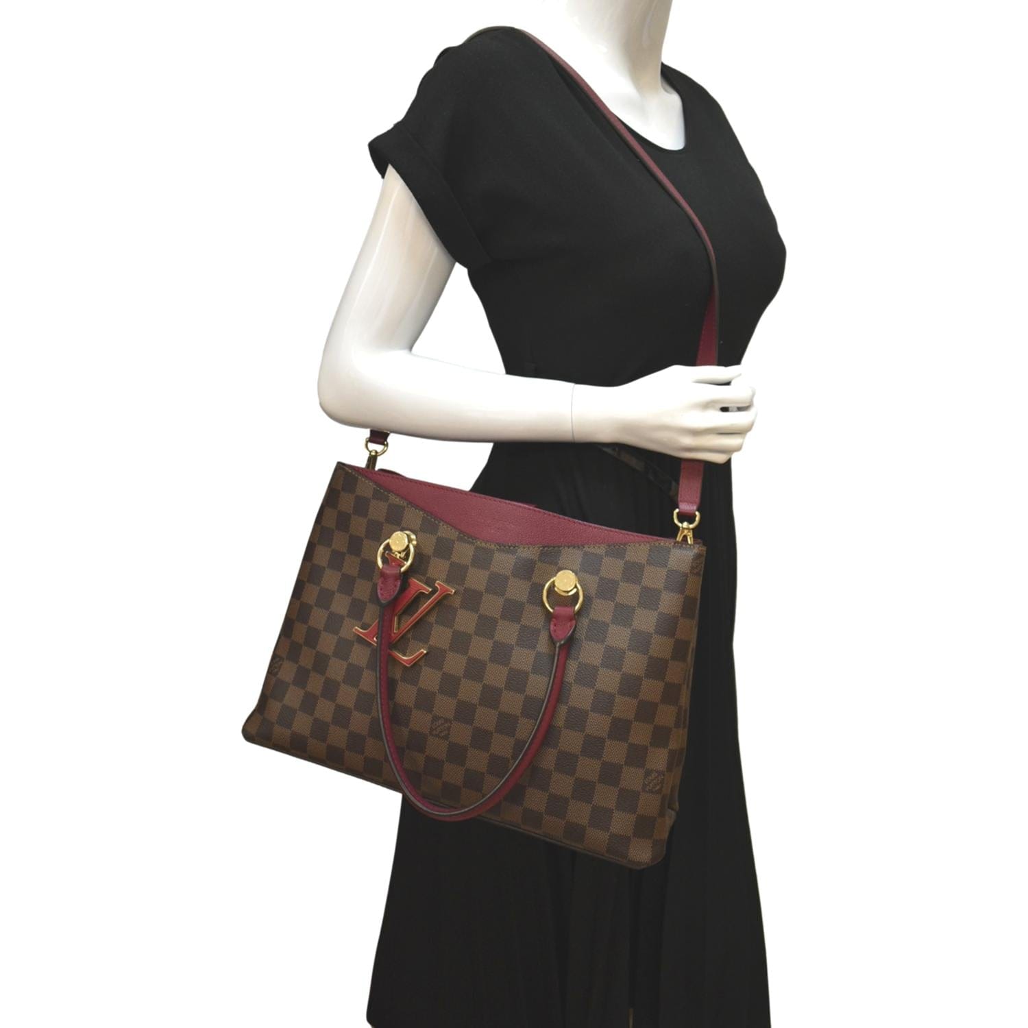 Pre Owned Louis Vuitton Lv Riverside Handbag Damier