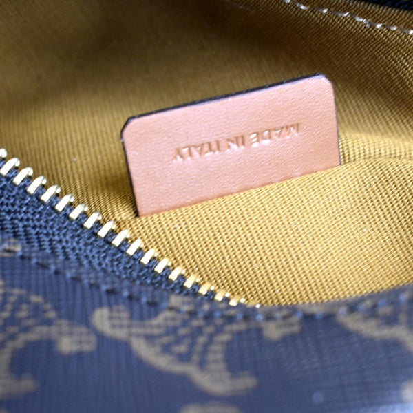 Celine Ava Triomphe Canvas Calfskin Shoulder Bag Tan - Made in italy