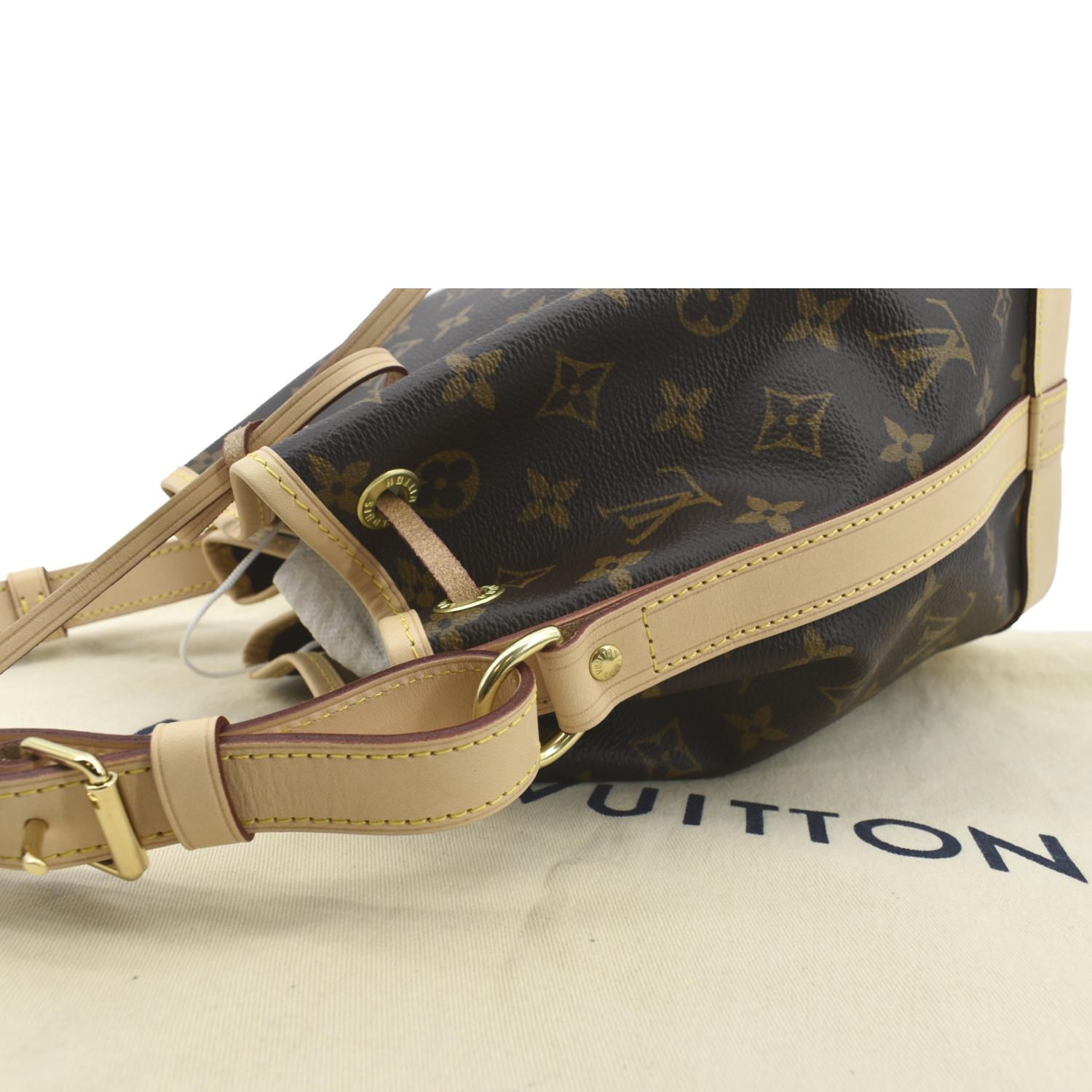 Louis Vuitton Vintage - Monogram Rayures Noe Bag - Brown White - Canvas and Vachetta  Leather Handbag - Luxury High Quality - Avvenice