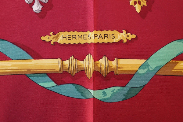 Hermes Red Silk Scarf - Sale
