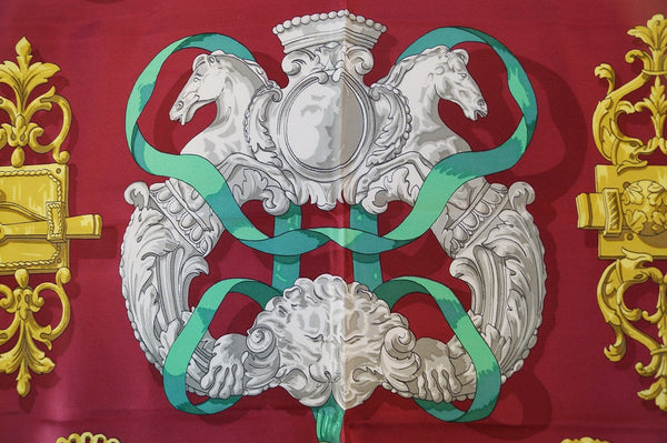 Hermes Red Silk Scarf - Sale