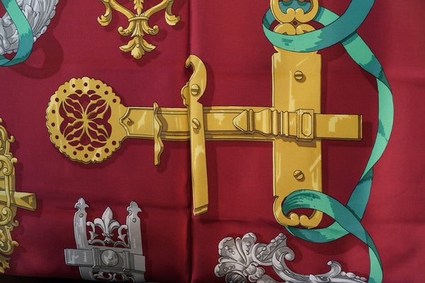 Hermes Red Silk Scarf - Sale