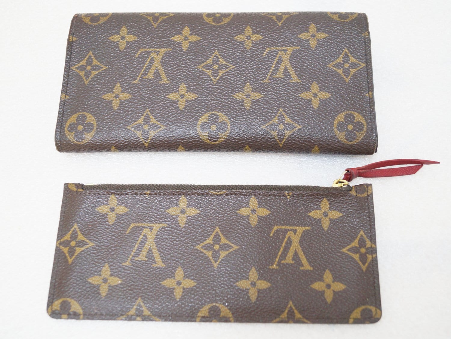 lv sarah wallet insert with chain