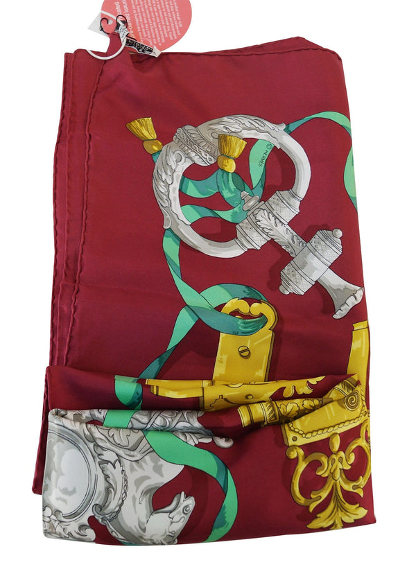 Hermes Red Silk Scarf - Sale