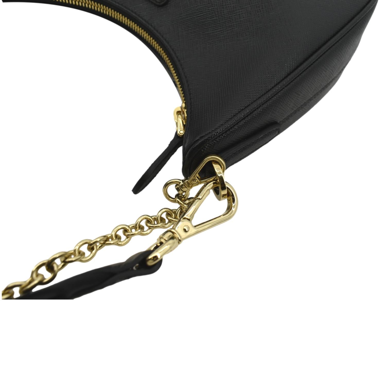 Prada Re-Edition 2005 Shoulder Bag Saffiano Leather Small Black