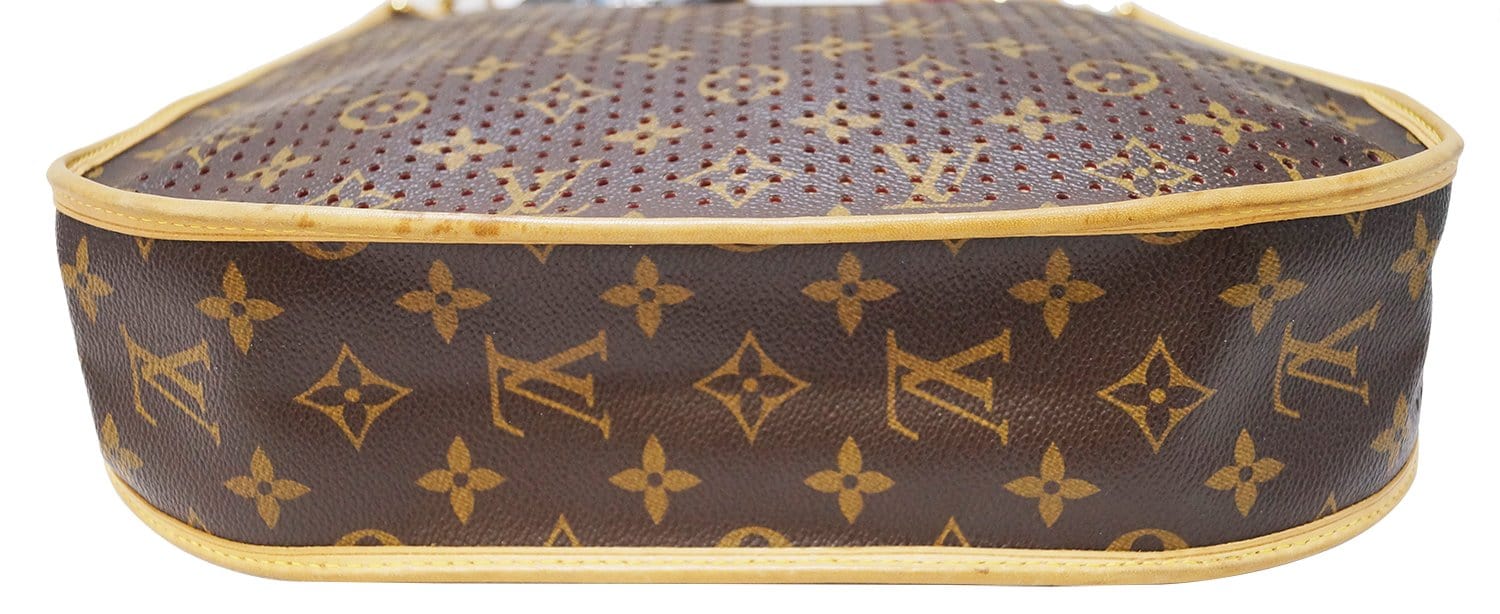 LOUIS VUITTON Monogram Perforated Musette Green 1298912