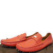 GUCCI Trademark Logo Drivers Loafers Shoes Red Size 10.1/2