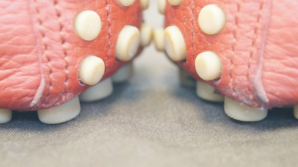 GUCCI Trademark Logo Drivers Loafers Shoes Red Size 10.1/2