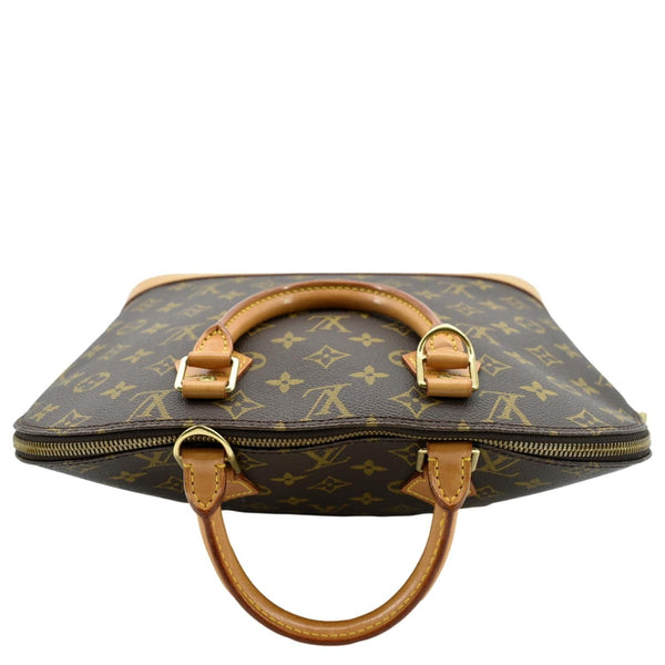 LOUIS VUITTON Alma PM Monogram Canvas Satchel Bag Brown