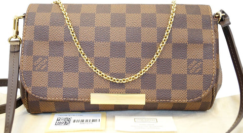 LOUIS VUITTON Damier Ebene Favorite PM Crossbody Bag