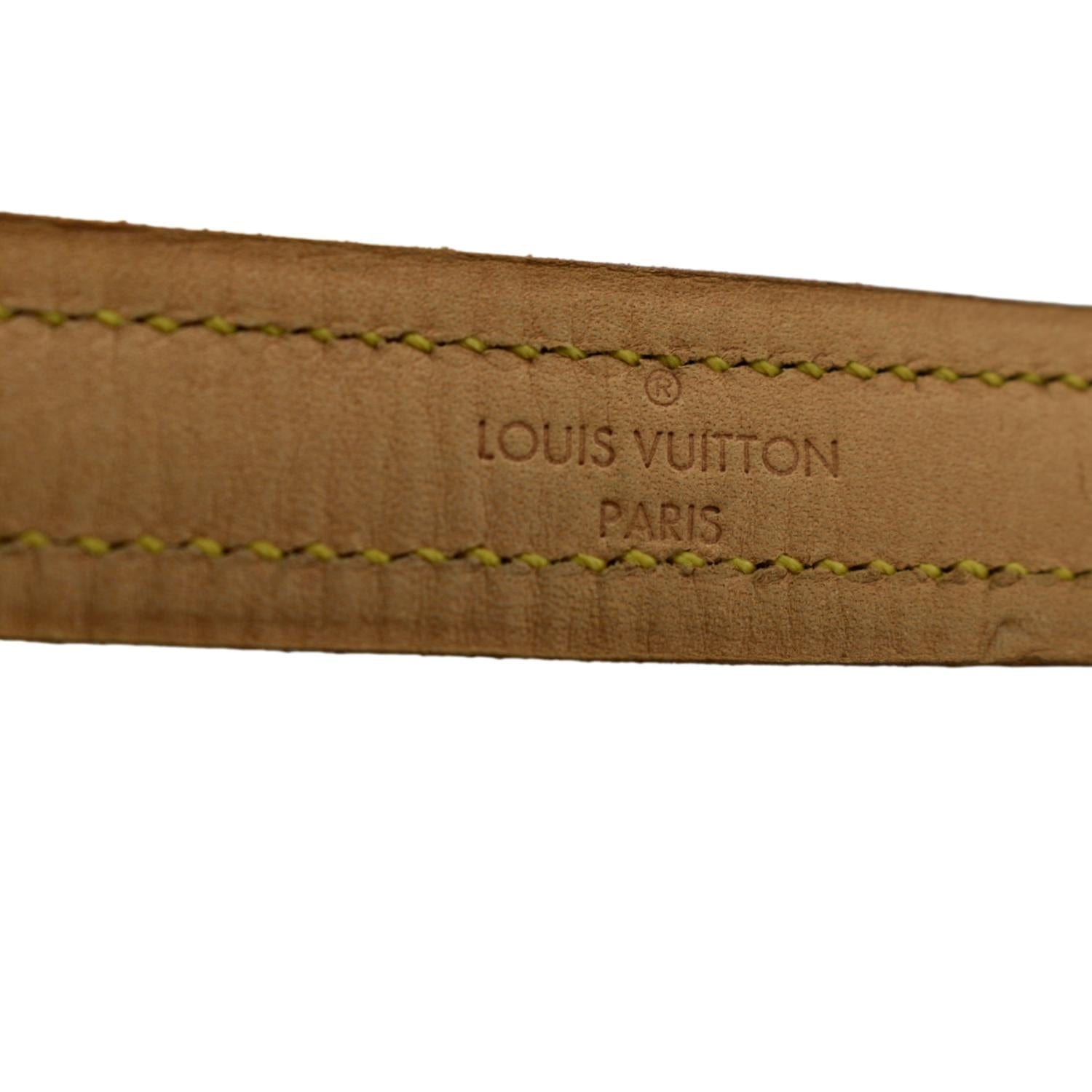 Louis+Vuitton+Black+Strap+Tote+Brown+Canvas for sale online