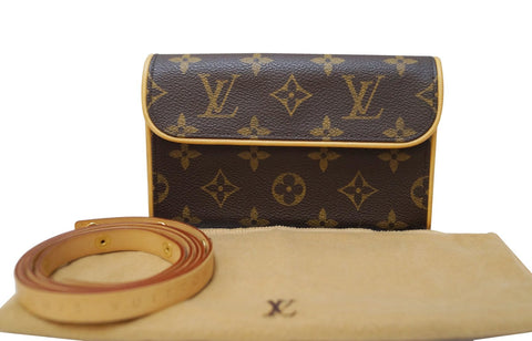LOUIS VUITTON Monogram Pochette Florentine Pouch Bum Bag