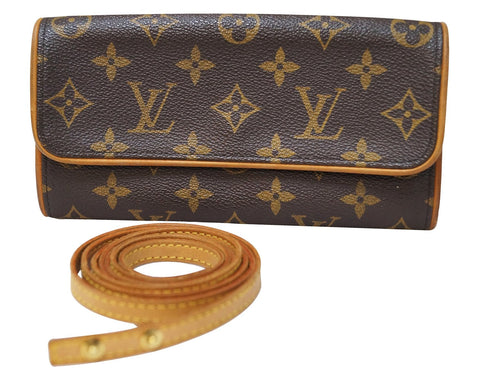 LOUIS VUITTON Monogram Twin PM Pochette Shoulder Handbag