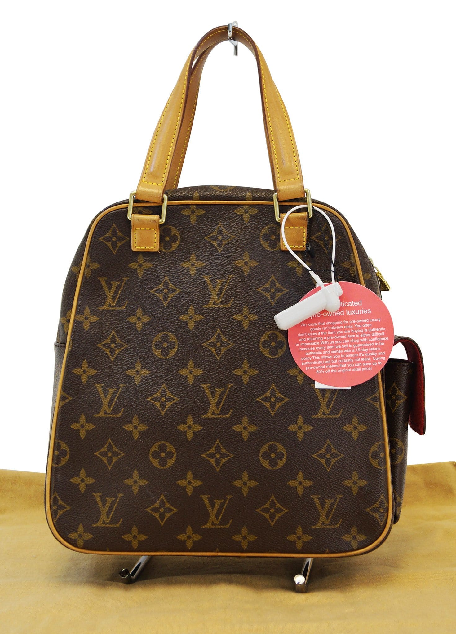 Louis Vuitton Monogram Exantry Cite Handbag M51161 Brown PVC Leather Ladies LOUIS  VUITTON