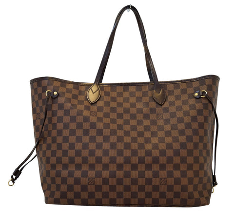 LOUIS VUITTON Damier Ebene Neverfull GM Tote Bag
