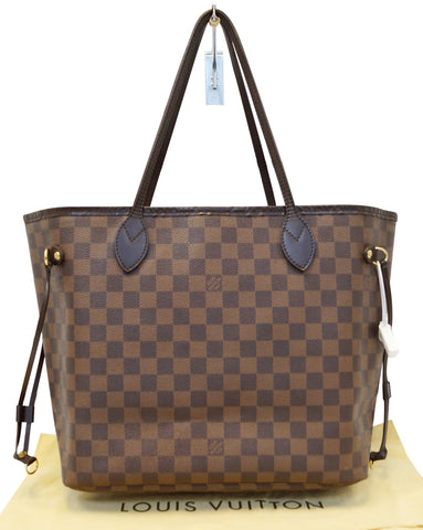 LOUIS VUITTON Neverfull MM Damier Ebene  Tote Shoulder Bag