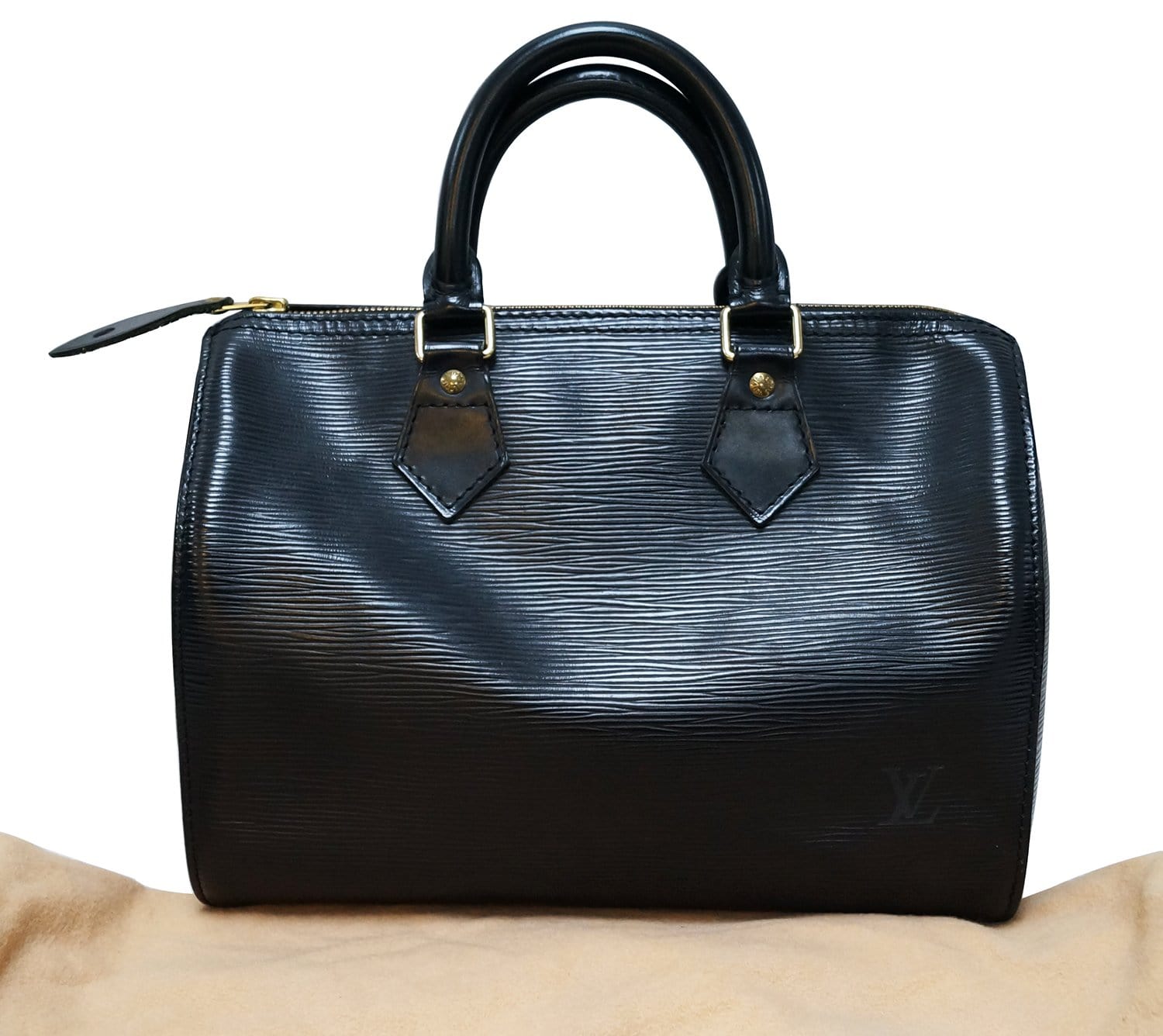 Louis Vuitton Epi Speedy Bandouliere 25 Black Leather Pony-style calfskin  ref.597147 - Joli Closet