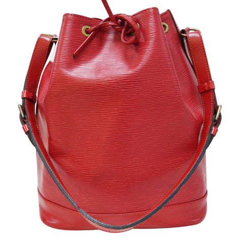 LOUIS VUITTON Epi Leather Red Large Noe Shoulder Bag