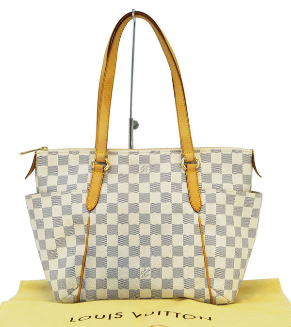 LOUIS VUITTON Damier Azur Totally Pm Shoulder Handbag