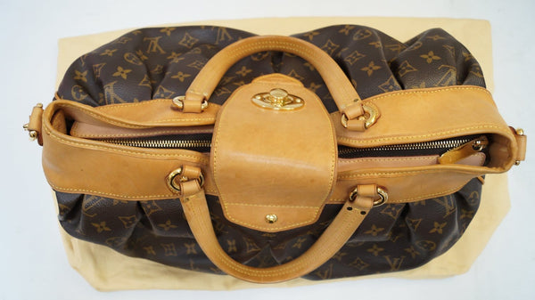 LOUIS VUITTON Boetie GM Monogram Canvas Shoulder Handbag Brown