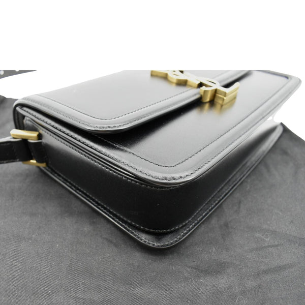 YVES SAINT LAURENT Solferino Medium Leather Shoulder Bag Black