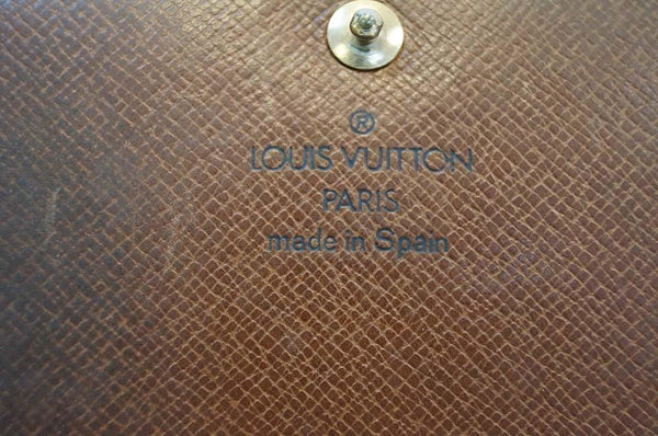 Louis Vuitton Monogram Porte Monnaie Wallet lv logo