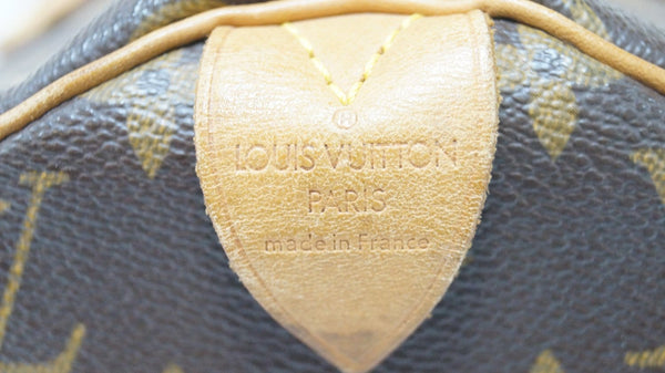 LOUIS VUITTON Speedy 30 Monogram Canvas Satchel Bag