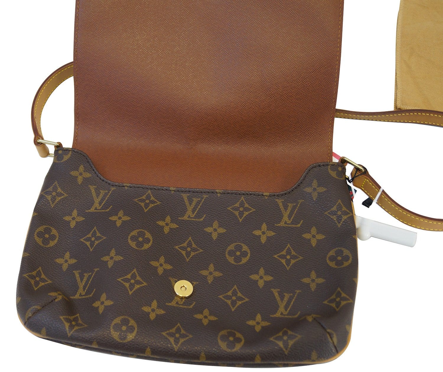 Handbags Louis Vuitton Louis Vuitton Monogram Musette Tango Strap Shoulder Bag M51257 LV Auth pt2382
