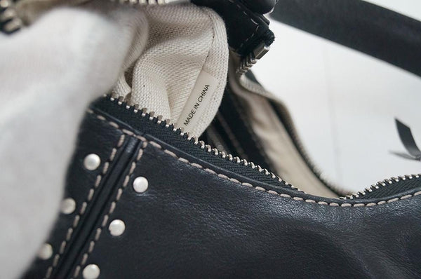 Michael Kors Leather Hobo Bag Black