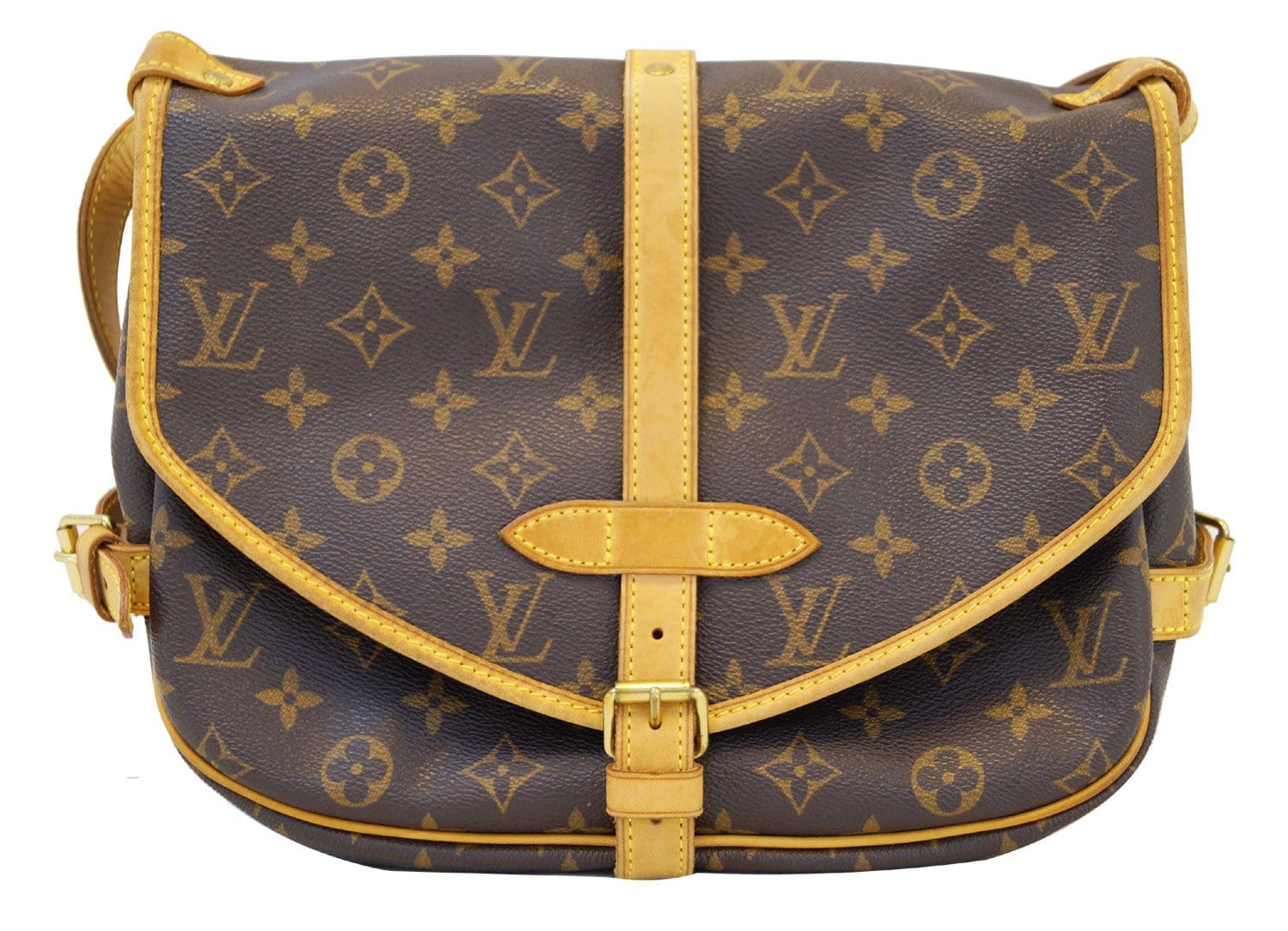 Louis Vuitton Monogram Saumur 30 Crossbody Bag Brown Leather ref