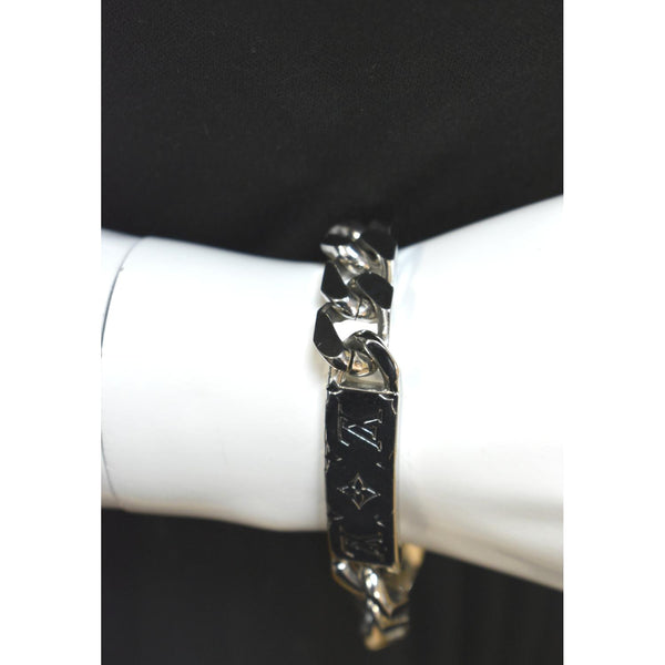 Louis Vuitton Monogram Chain Bracelet Silver - Original Look