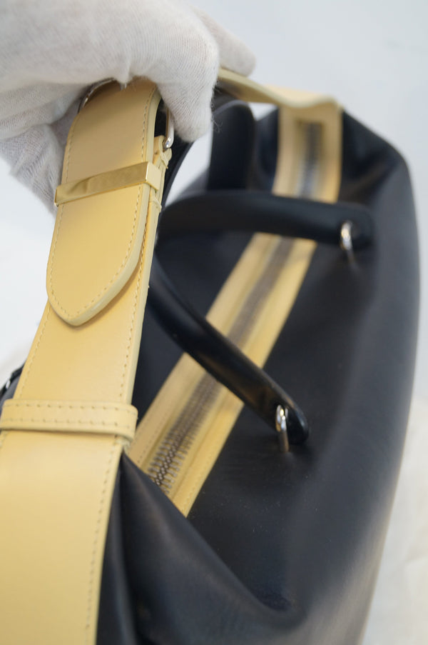 Balenciaga Shoulder Bag Leather Black Beige - Final Call