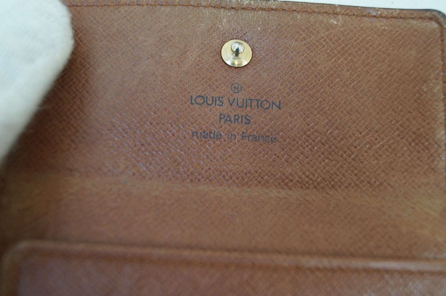 I made some Bifolds with Louis Vuitton Fabric : r/Leathercraft